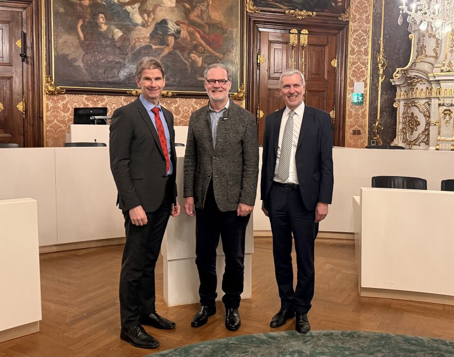 Die LRH-Direktoren und der Landtagspräsident: Die LRH-Direktoren und der Landtagspräsident: