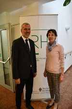 Landesrechnungshofdirektor Heinz Drobesch mit Barbara König, Sektionschefin im Rechnungshof Österreich